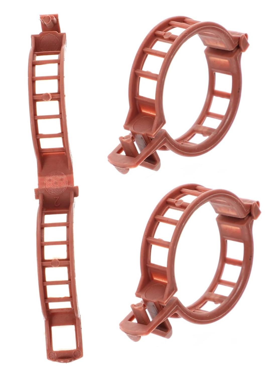 Domates Klipsi, Bitki Klipsi 100 Adet, (25 MM) Gövde Kelepçesi, Sarmaşık Klipsi, Kahverengi Klips