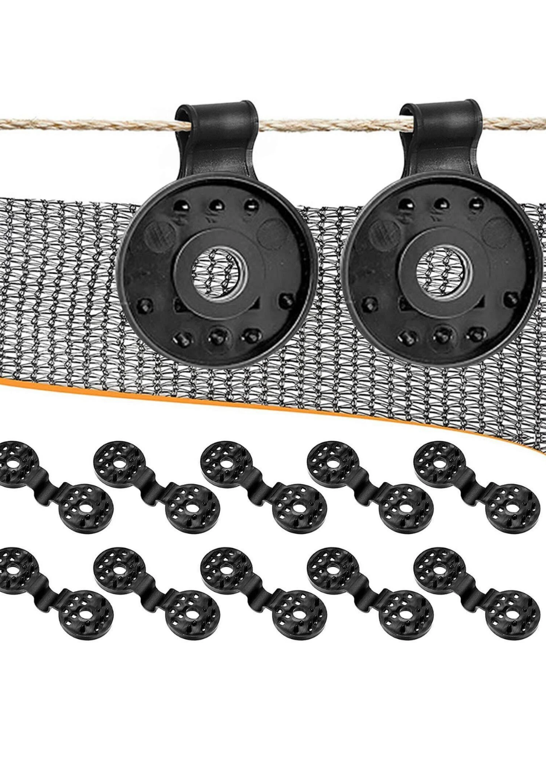 Gölge Klipsi Güneşlik Ağı Klipsi Bahçe Aletleri Sera Kumaşı Sabitleme Kelepçesi Plastik Kanca