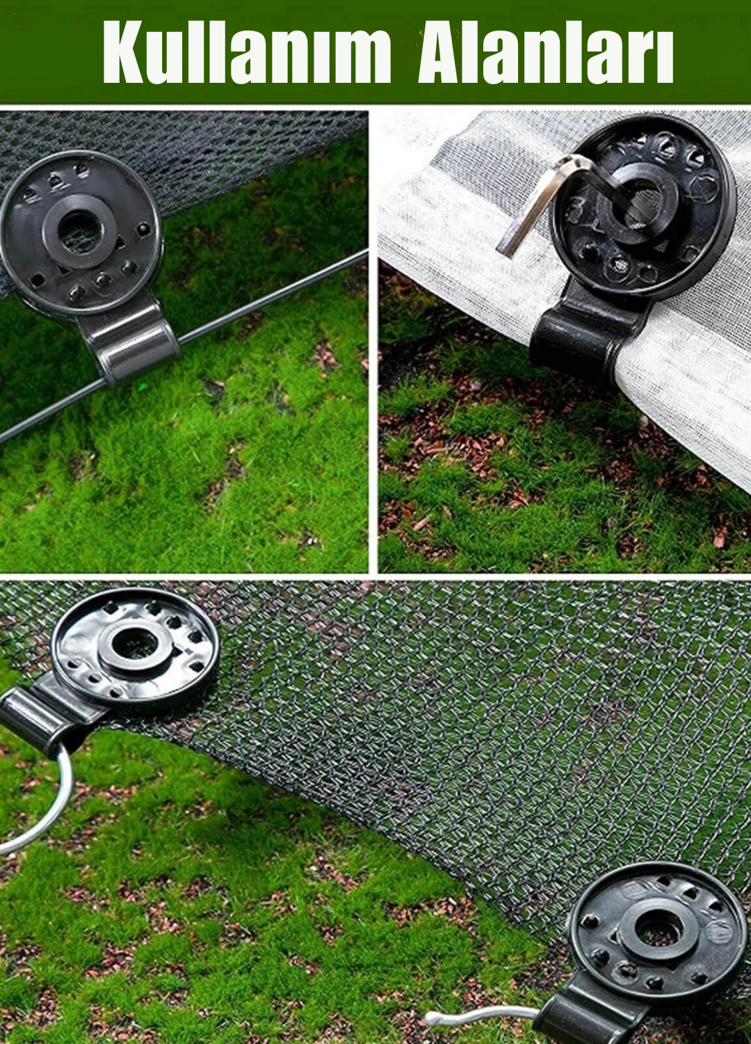 Gölge Klipsi Güneşlik Ağı Klipsi Bahçe Aletleri Sera Kumaşı Sabitleme Kelepçesi Plastik Kanca