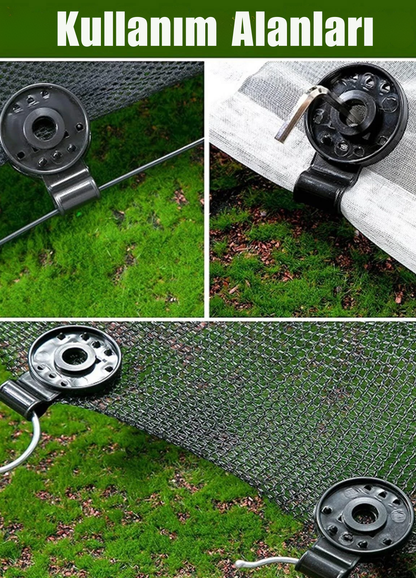 Gölge Klipsi Güneşlik Ağı Klipsi Bahçe Aletleri Sera Kumaşı Sabitleme Kelepçesi Plastik Kanca