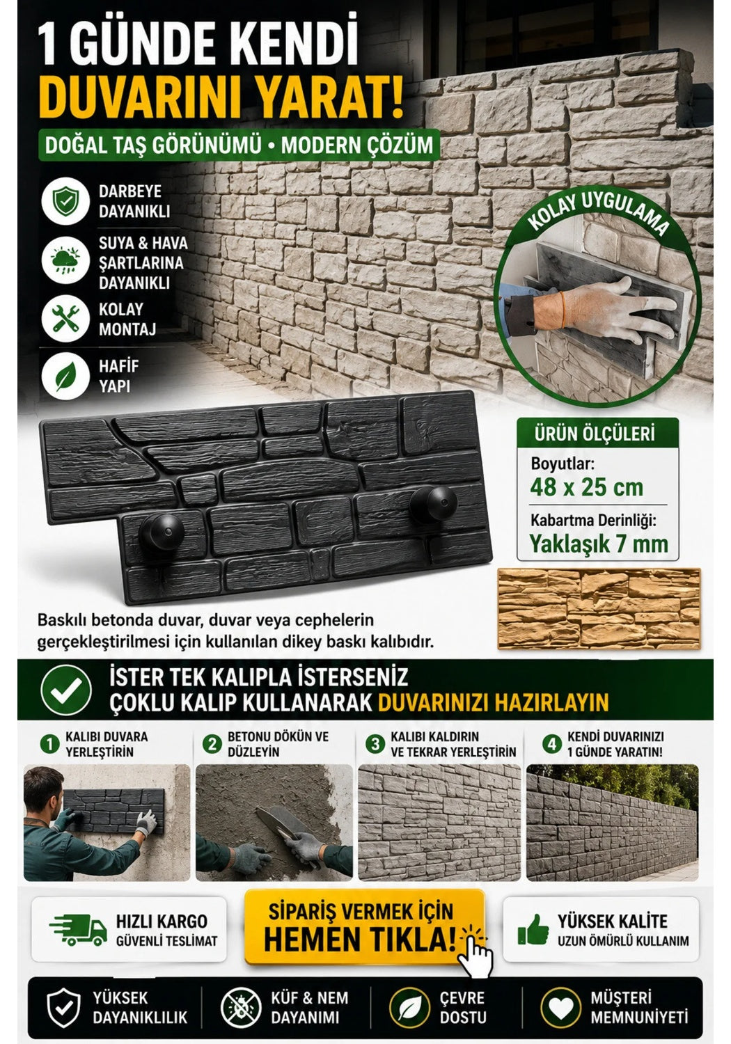 Bahçe Duvar Kalıbı